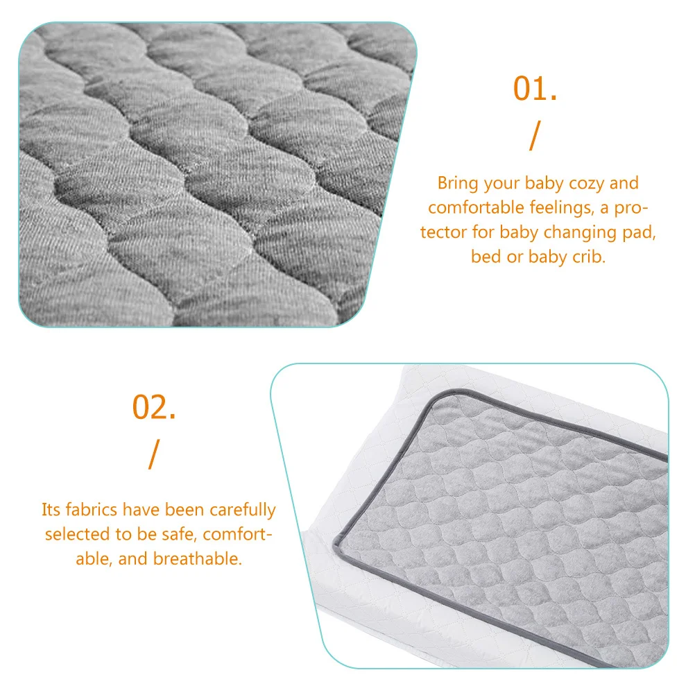 

3Pcs Baby Waterproof Crib Mattress Pad Reusable Bed Protector Durable Practical Bassinet Mattress Pad Bed Pads