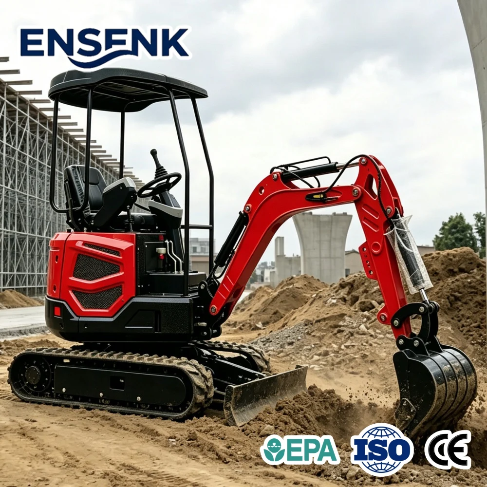 Diesel Mini Excavator 1.7Ton W - đánh giá và giá Farming Agriculture Tools