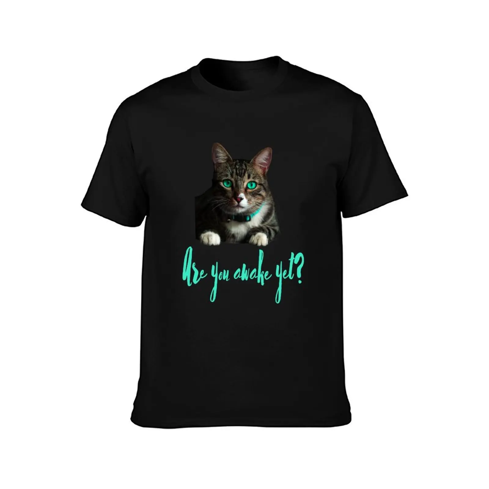 Are You Awake Yet? T-Shirt Summer Casual Cotton Tee Oversized Streetwear Tops Vintage Graphic Print Loose Fit Short Sleeve