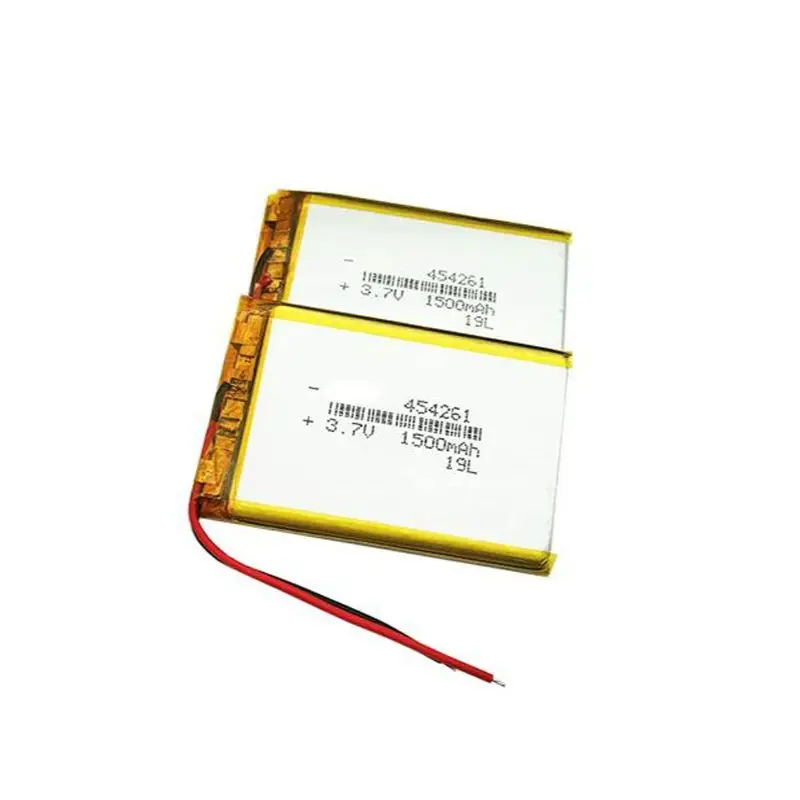 4x454261 1500mAh แบตเตอรี่ลิเธียมโพลิเมอร์3.7V สำหรับหูฟังบลูทูธของเล่นอิเล็กทรอนิกส์ไฟ LED ชาร์จได้แบตเตอรี่ลิเธียมโพลิเมอร์