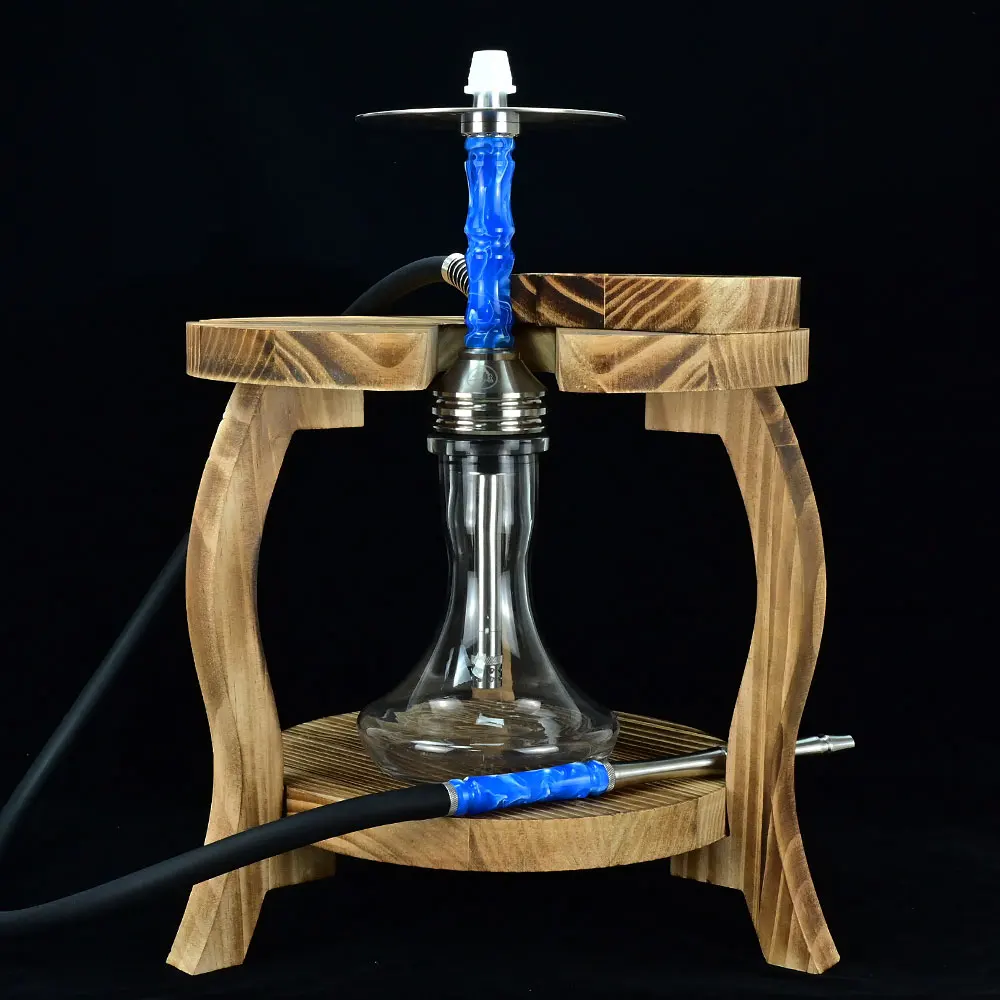 

Wolfcoolvape design Hookah Shisha Set Hubbly Bubbly Hookah nargile shisha galyan water pipe 316ss resin Tube for Hookah bars