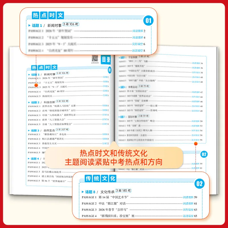 Ace The 2026 High School Entrance Exam: English Current Events & Traditional Culture Practice Book for Grades 7, 8 & 9