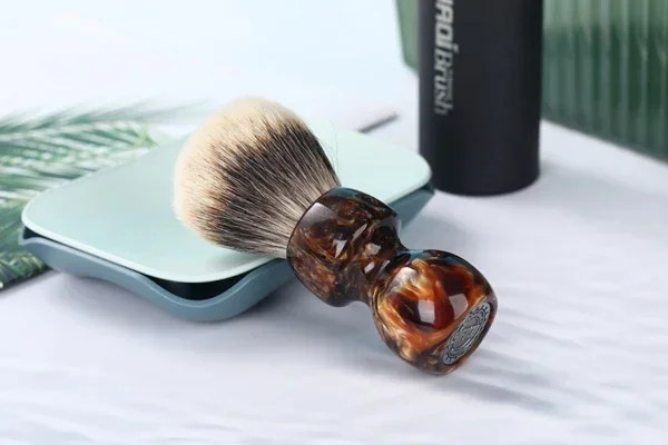 Herren 2026 Nassrasierpinsel YAQI Caramel 26MM Zweiband-Haar-Rasierpinsel – Detail 10