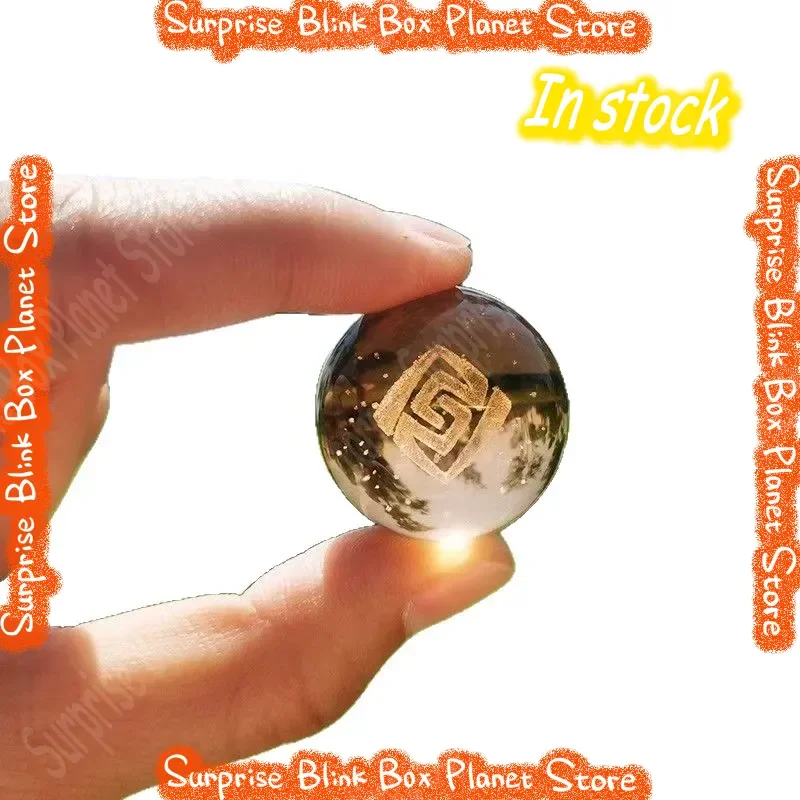 Genshin Impact Elemental Vision Glass Crystal Ball Night Light Desktop Ornament Anime Derivatives Birthday Gifts For Anime Lover view 3