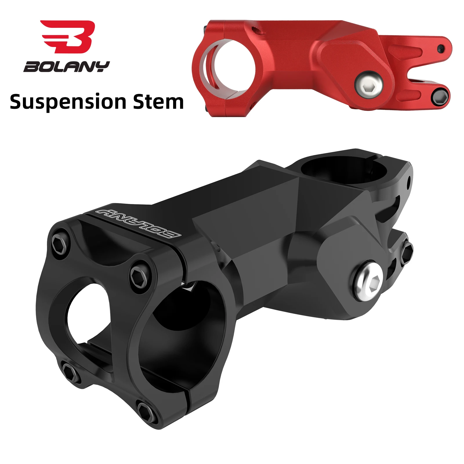 

BOLANY MTB Suspension Stem 95MM for Bicycles Shock-Absorbing Bike Handlebar Stem Shock Absorbing for Road Gravel Mountain Bike