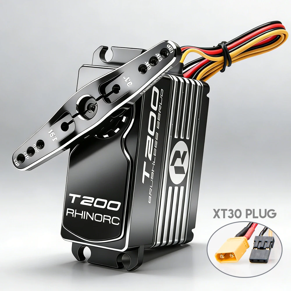 

Бесщеточный сервопривод RhinoRC T200 17V 2724 oz Direct Power для радиоуправляемых моделей автомобилей 1/5 и 1/6