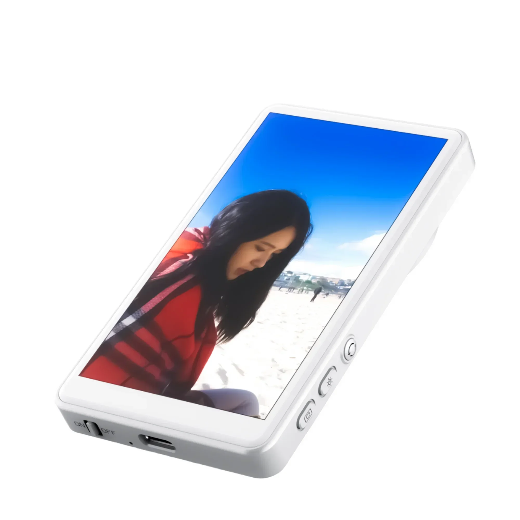 شاشة مراقبة سيلفي T1 Vlog مع شاشة LCD كبيرة مقاس 4.02 بوصة وحامل هاتف مغناطيسي لهواتف iPhone وAndroid #3