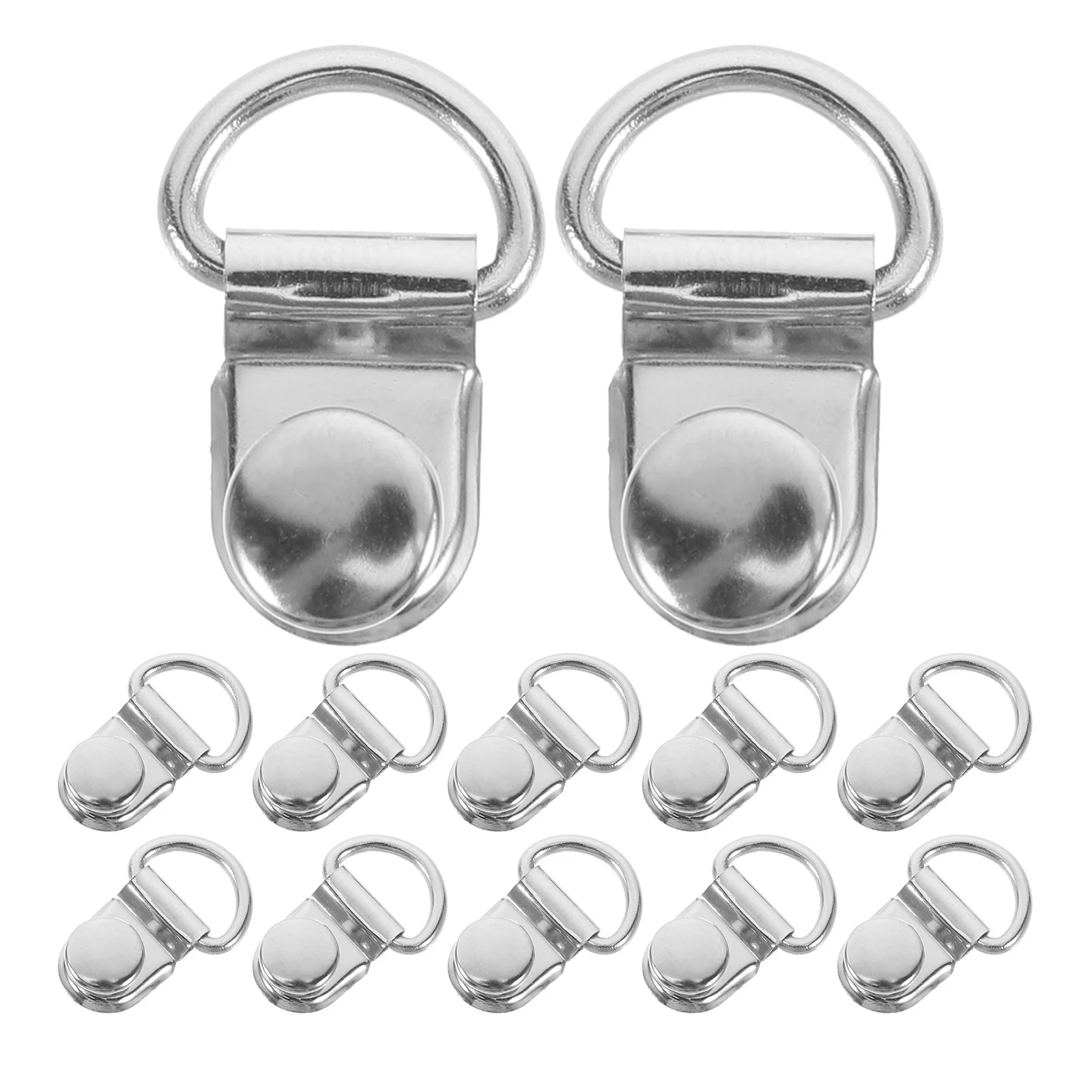 

30Sets Mountain Carabiner Shoelace Accessories Fashionable Handbag Button Reusable Buckle for Shoes Bag DIY Decoration Stainless