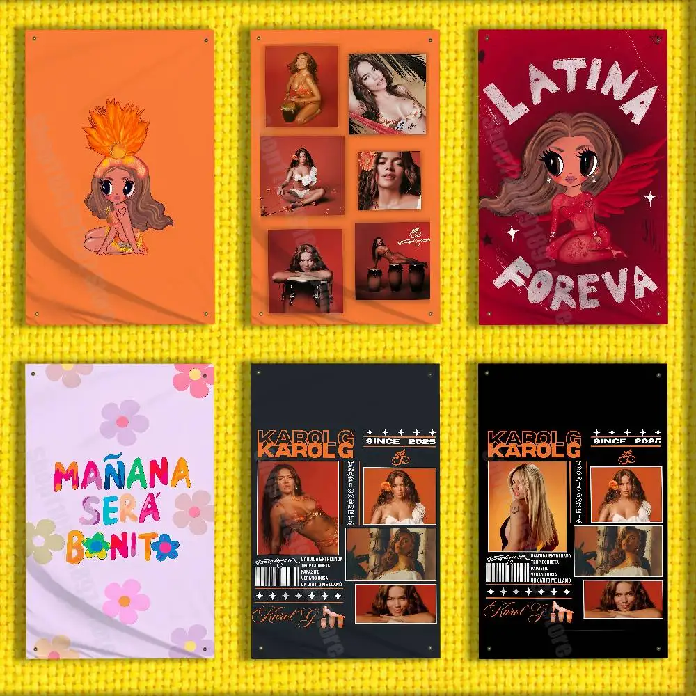 Bichota K-Karol G Tropicoqueta العلم ل 50*70 سنتيمتر 60*90 سنتيمتر 60*110 سنتيمتر 80*120 سنتيمتر 100*150 سنتيمتر 150*200 سنتيمتر مخيم راية نسيج