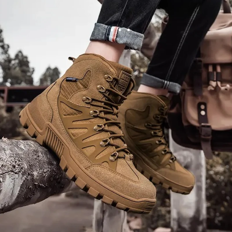 أحذية عسكرية تكتيكية كبيرة الحجم عالية الجودة غير قابلة للانزلاق مقاومة للاهتراء ومقاومة للأوساخ أحذية تدريب خارجية 39-47 ياردة 806