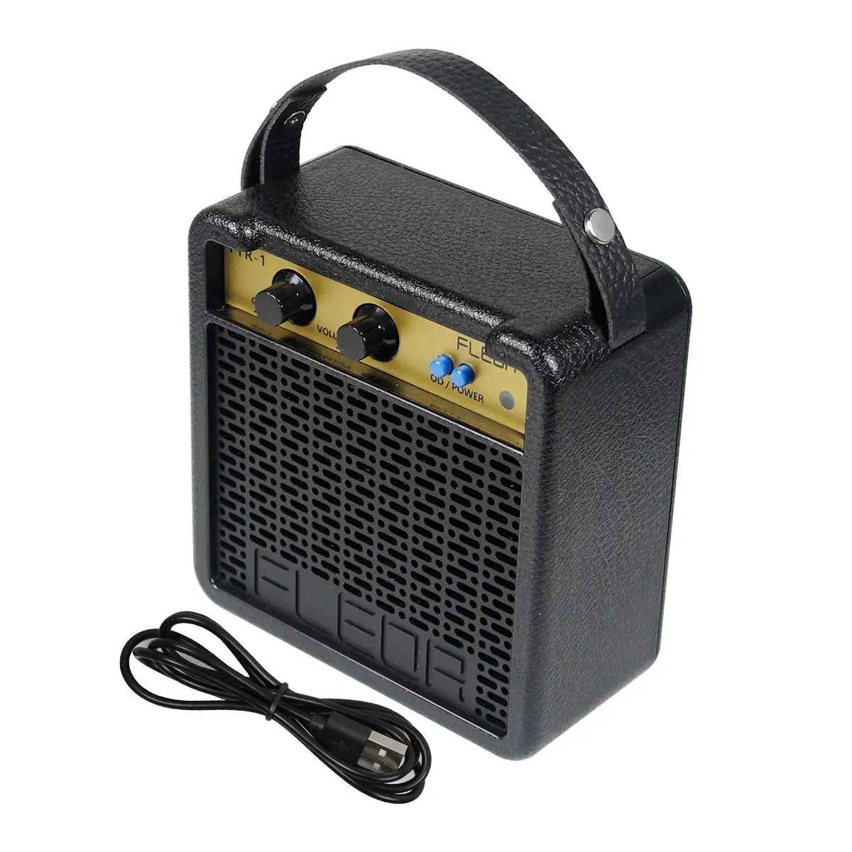 

FLEOR Portable 5W Electric Guitar Amplifier with Built-in Rechargeable Li-Po Battery