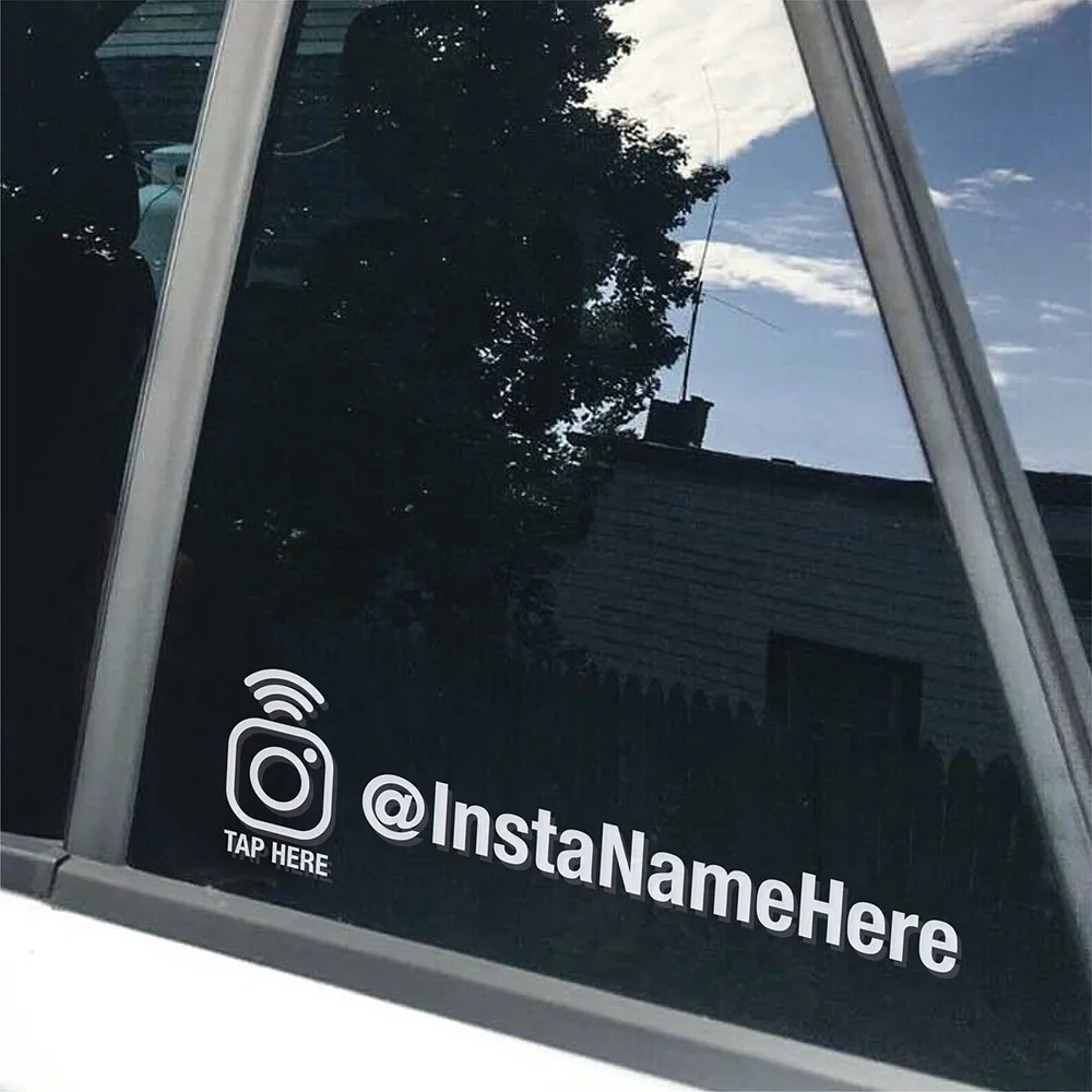 مخصص جعل INSTAGRAM QUICKTAPS نوافذ السيارات ملصقات الوسائط الاجتماعية علامة نافذة السيارة الوفير شارات الفينيل