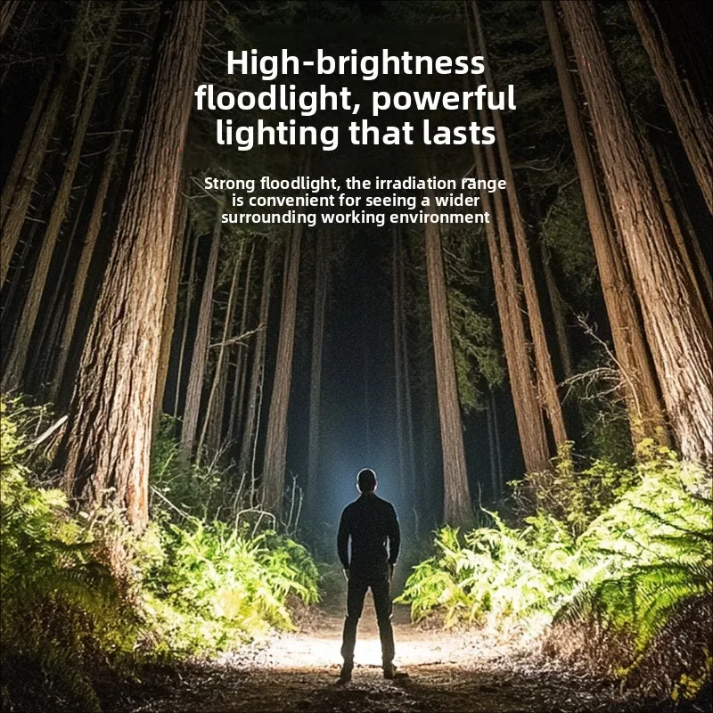 Linterna Black Island, reflector de larga distancia superbrillante, recargable, gran capacidad