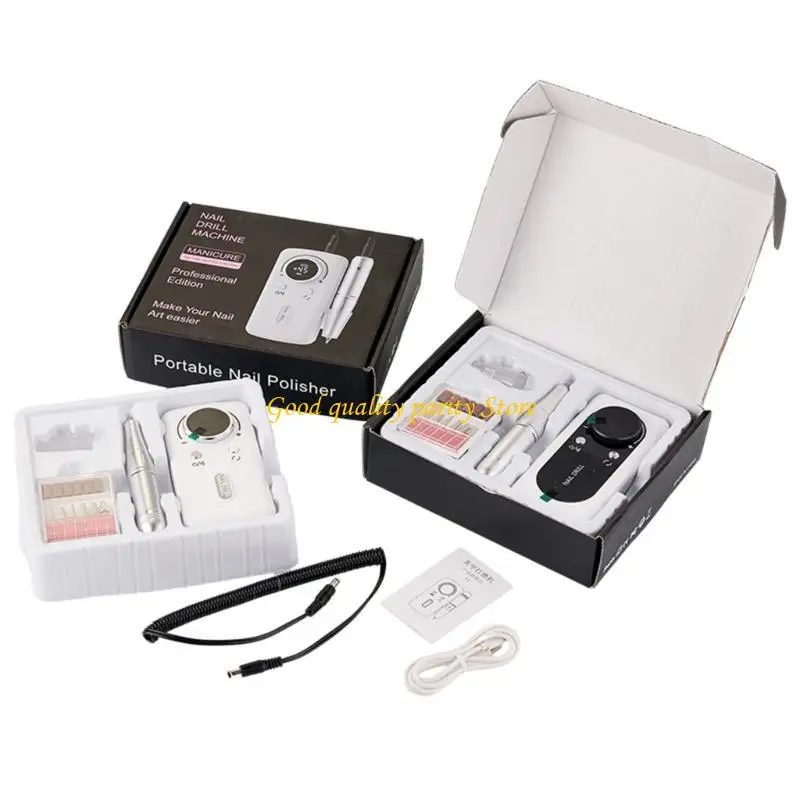 مبرد أظافر احترافي قابل لإعادة الشحن من M4YA، مثقاب كهربائي للعناية بالأظافر من جل الأكريليك