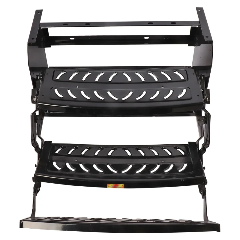 Folding RV Trailer Three Steps Entry Stairs For Caravan Motorhome Camper Durable Non-Slip