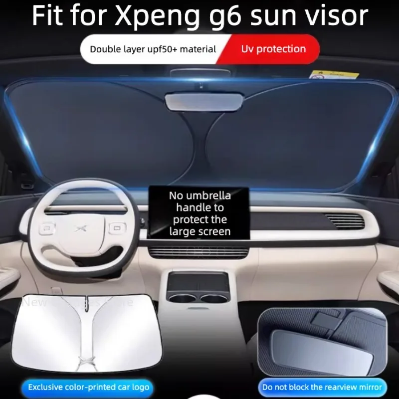 

For XPeng G6 2023-2026 models Automotive Windshield Sun Visor UV Protection Foldable Sunshade Accessories
