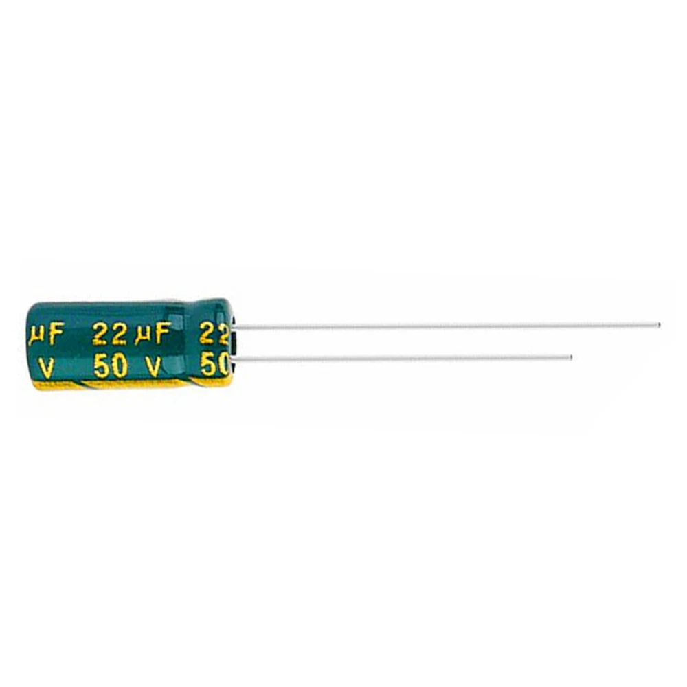 20 sztuk/partia wysoka jakość 50V22UF 50V 22UF 5*11MM niski ESR/impedancja wysokiej częstotliwości aluminiowy kondensator elektrolityczny
