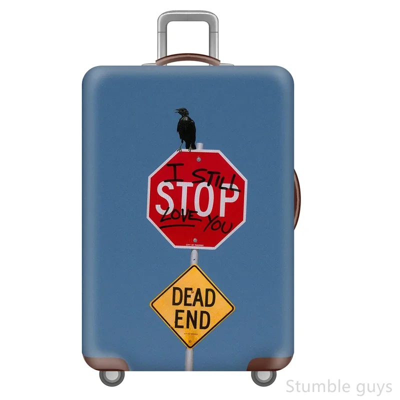 

Прочный эластичный чехол для багажа с защитой от царапин, пылезащитный чехол для чемодана, надежный аксессуар для путешествий, подходит для чемоданов на колесиках