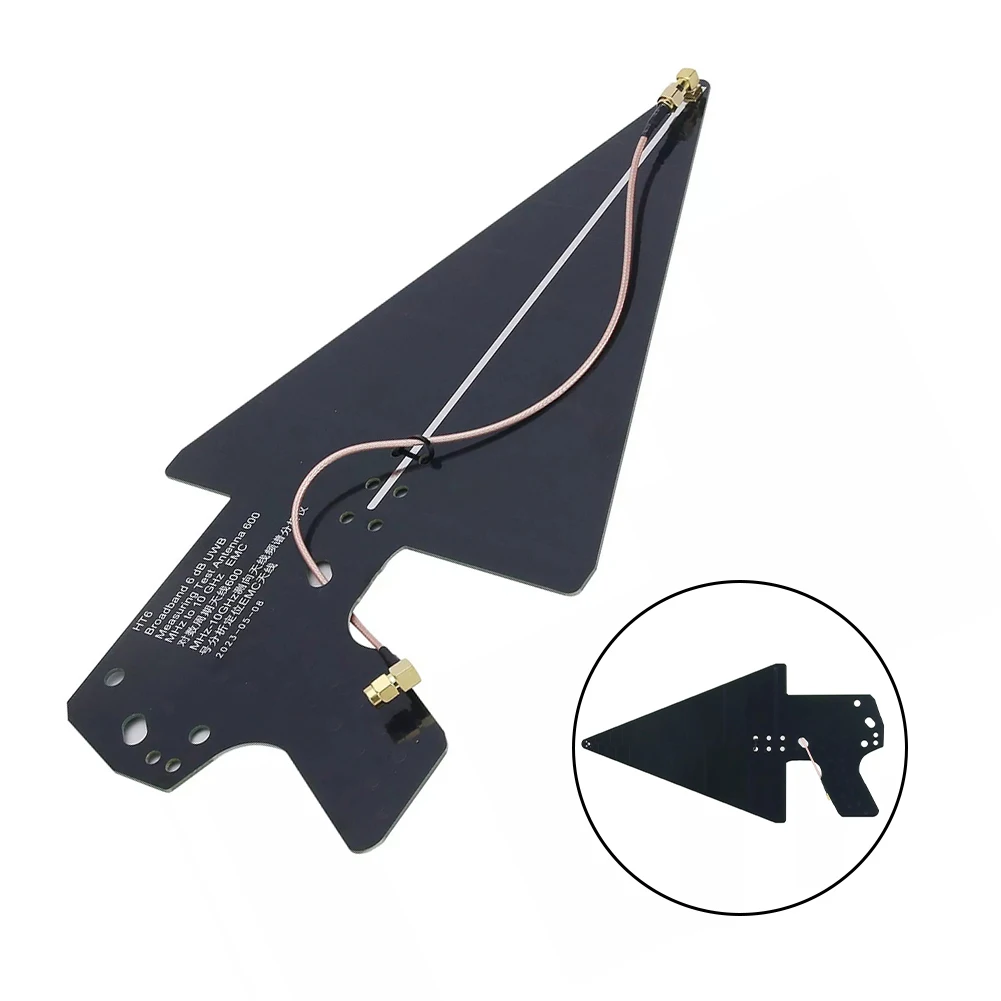 0.6-10GHz LPDA Log Periodic Antenna Spectrum Analyzer Test Antenna EMC RG316 SMA Male Connector High Frequency Connection Cable