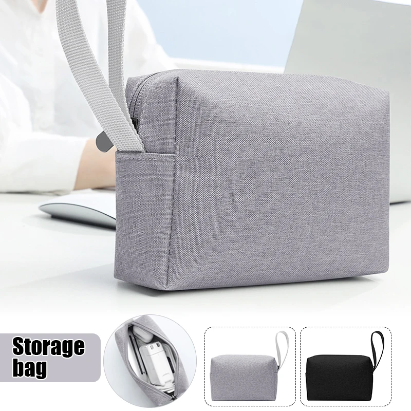 

Multi-Purpose Storage Bag Digital Lipstick Cosmetic Makeup Bag Mouse Data Cable Mobile Power Organizer Box Headphone Bag