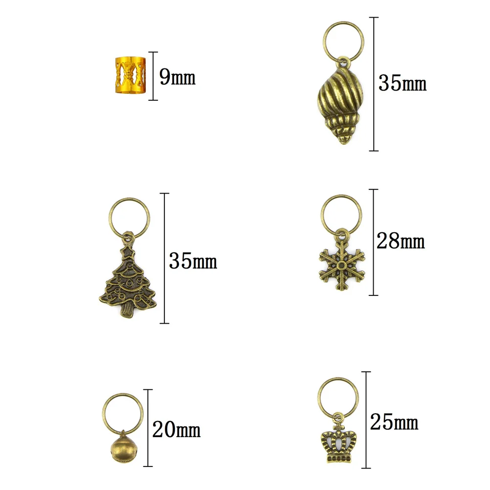 

50Pcs Lightweight Hollow Metal Hair Cuffs Durable Hair Braid Rings Dreadlocks Braiding Accessories Dreadlocks Braiding Beads