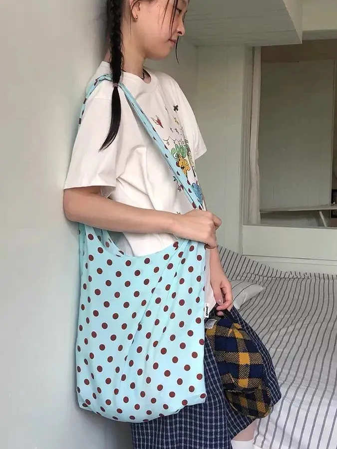 

Polka Dot Single Shoulder Diagonal Bags Causal Large Capacity Bag
