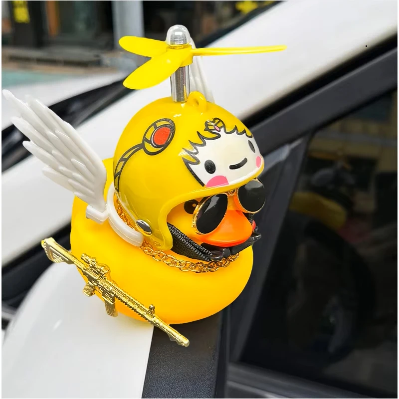 Car Duck Car Ornaments, Funny Rubber Ducks Car Dashboard Decorations Duck Car Accessories