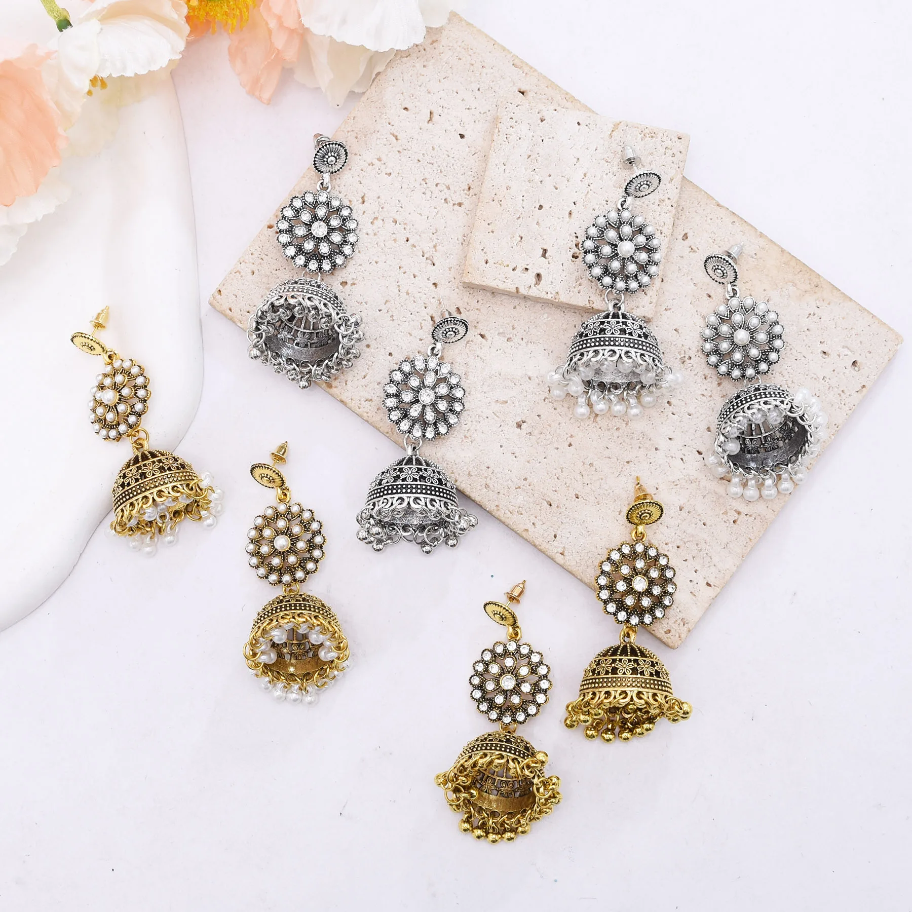 Traditional Indian Jhumka Earr - Indian Wedding Supply ulasan dan harga