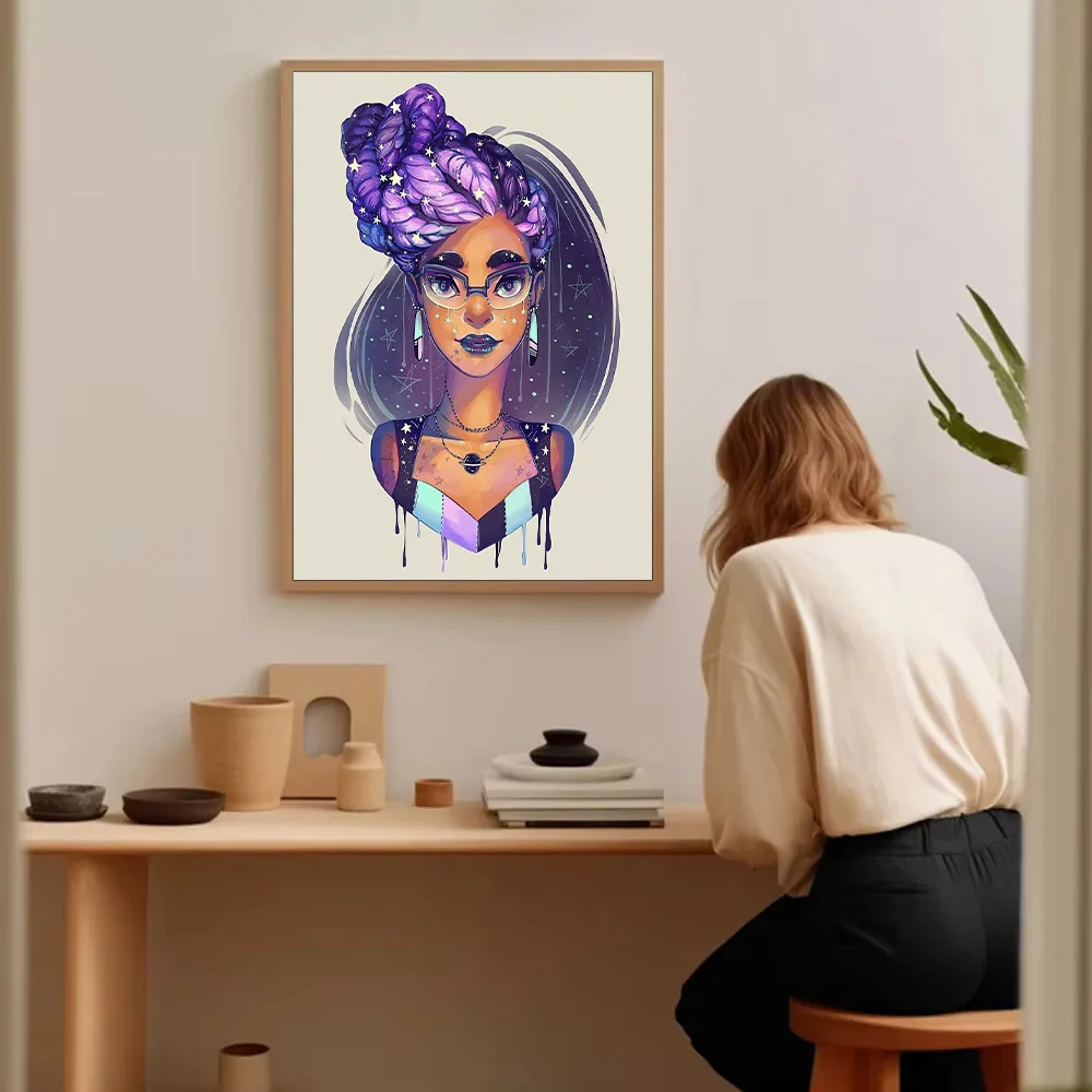 غالاكسي سديم قماش جدار الفن ديكور الفضاء اللوحة الحديثة مجردة الفن طباعة ديكور المنزل #5