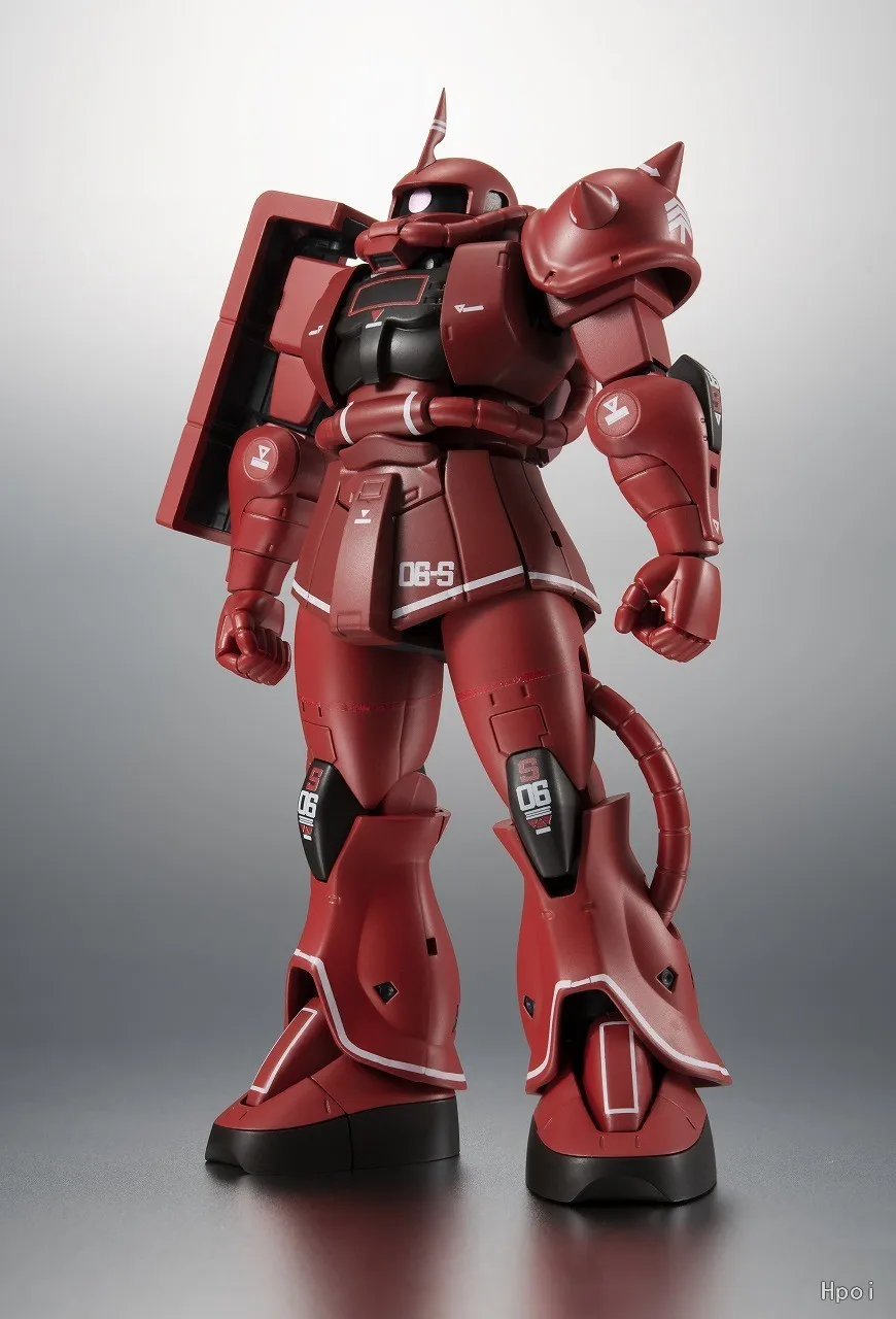 Bandai-مساحات الصواريخ Ver Gundam, Zaku II, نوع القائد, Char Aznable, شعار واقعي مخصص, لعبة نموذج نهائي, أصلية