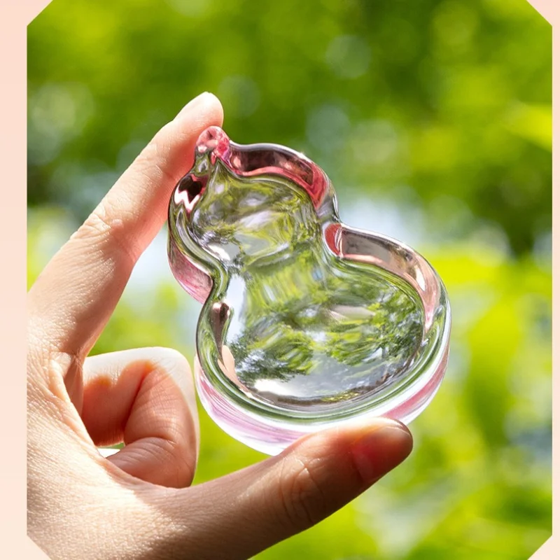 Colored Glaze Gourd Ink Dish High Appearance Ink Palette Multi Functional Ink Tray For Beginner Students Calligraphy Practice
