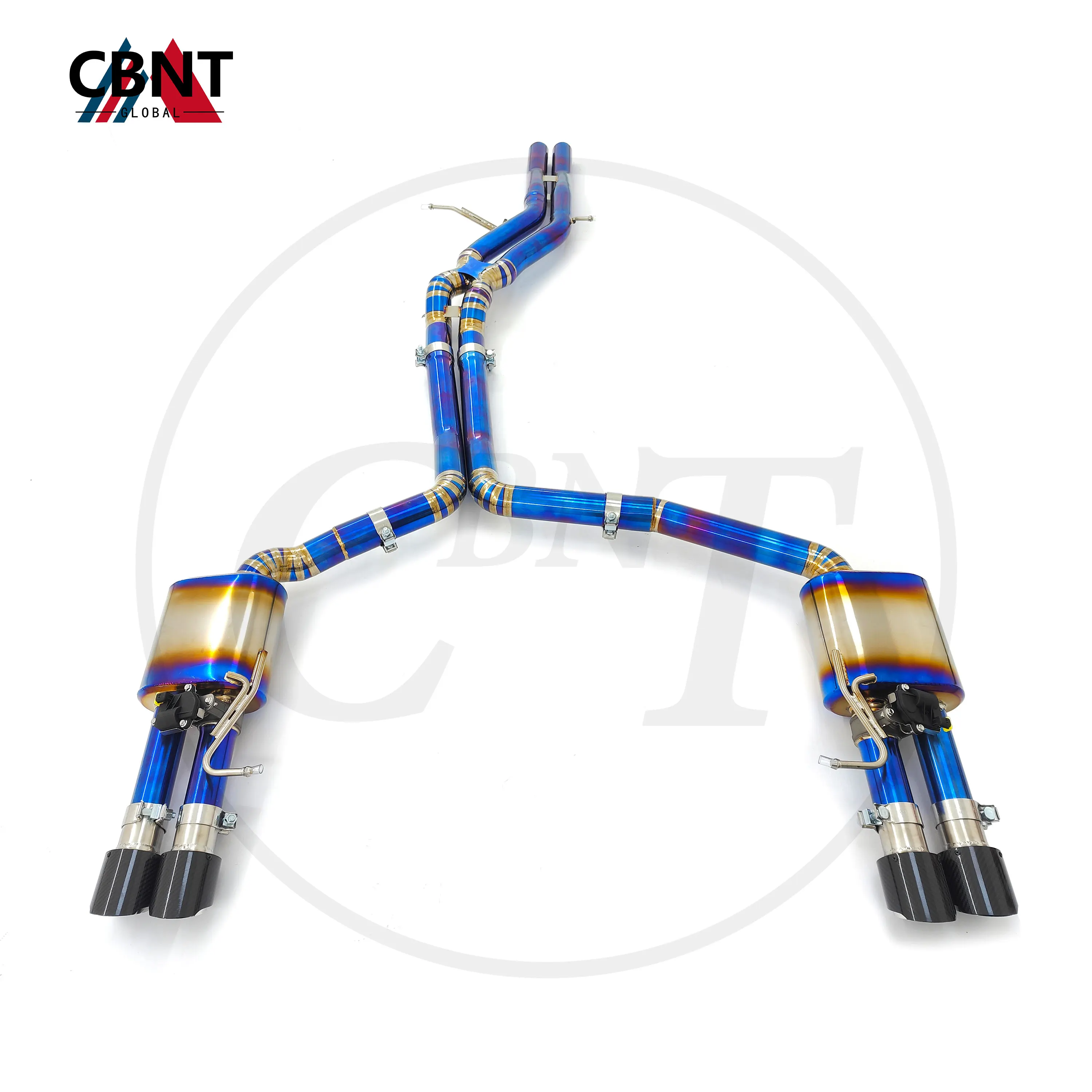 

CBNT for Audi A6 A7 C7 3.0T 2012-2017 Exhaust Catback Pipe with Valve Muffler TC4 Titanium Alloy Valved Exhaust System