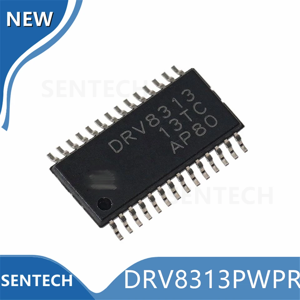 10Pcs/Lot New Original DRV8313PWPR HTSSOP-28 65V 3A Peak Three-phase Motor Driver