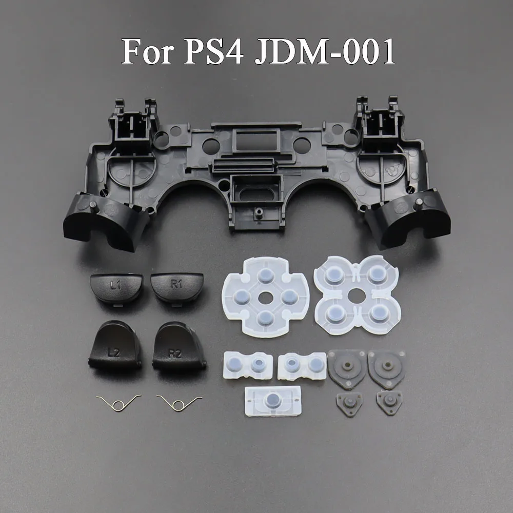 For PS4 PS5 R2 L2 L1 R1 Trigger Buttons Kit+Conductive Film for PS4 PS5 V1 2 3 Controller Analog Stick Caps Holder Support Inner