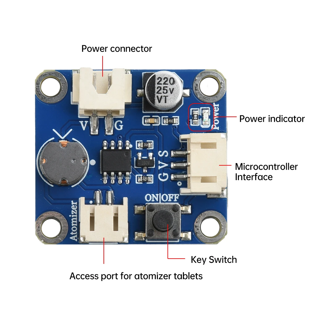 Humidifier atomizer driver module Dc3-4.5V ultrasonic spray supports single-chip microcomputer programming control