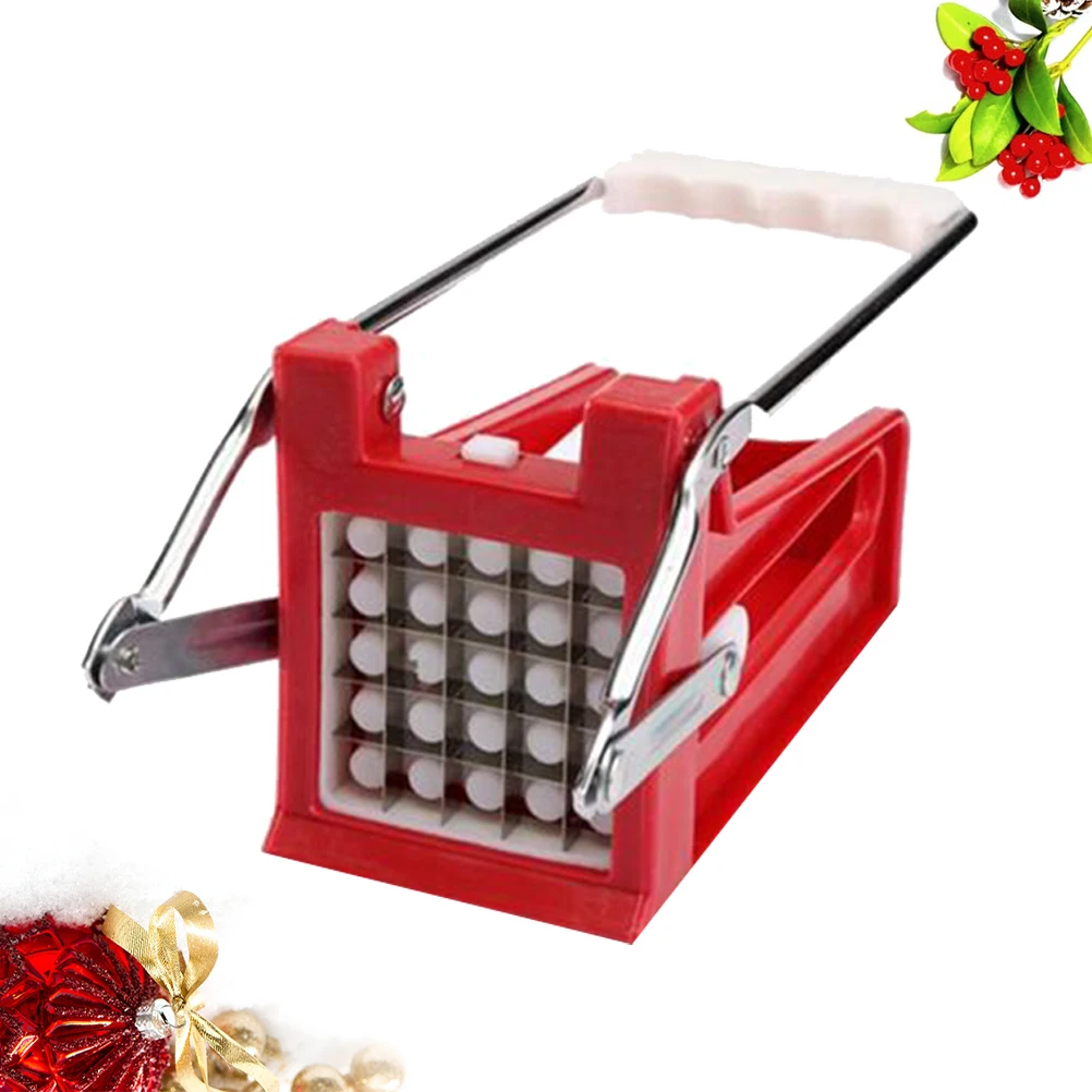 

Stainless Steel Potato French Fry Slicer Multifunctional Kitchen Tool Easy Clean Safe Use BBQ Snack Bar Gift Family
