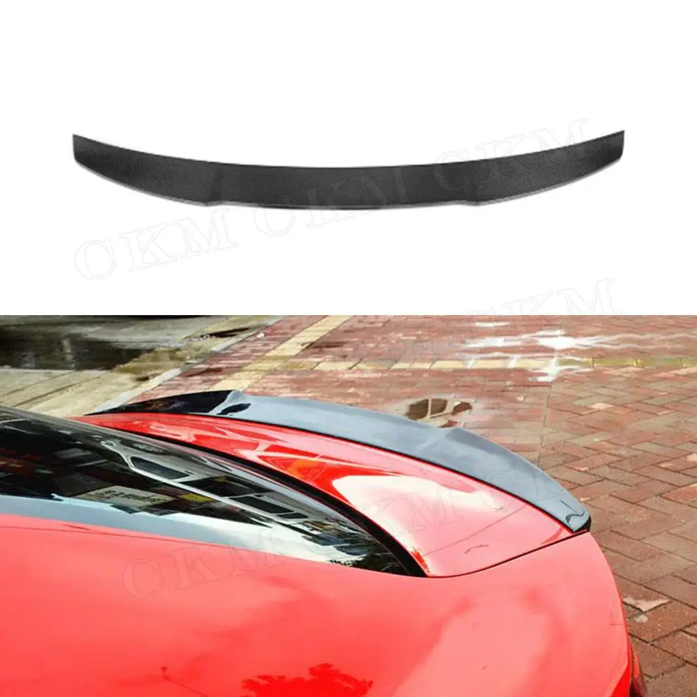 

Carbon Fiber Car Rear Trunk Lip Spoiler FRP Unpainted Black Boot Wings for Audi A3 Sline S3 Sedan 4 Door V Style 2013-2018