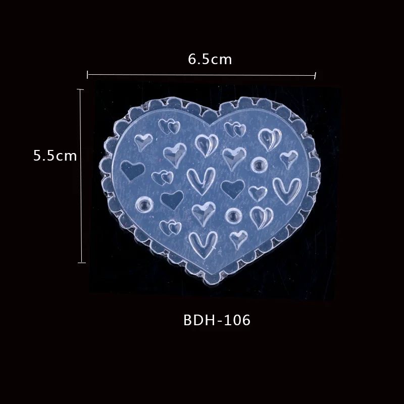 Tszs 1 teile/los japanische weiche silikon nagel flowe herz bogenform 3d silikon geschnitzte karikatur schablone nägel zubehör für salon