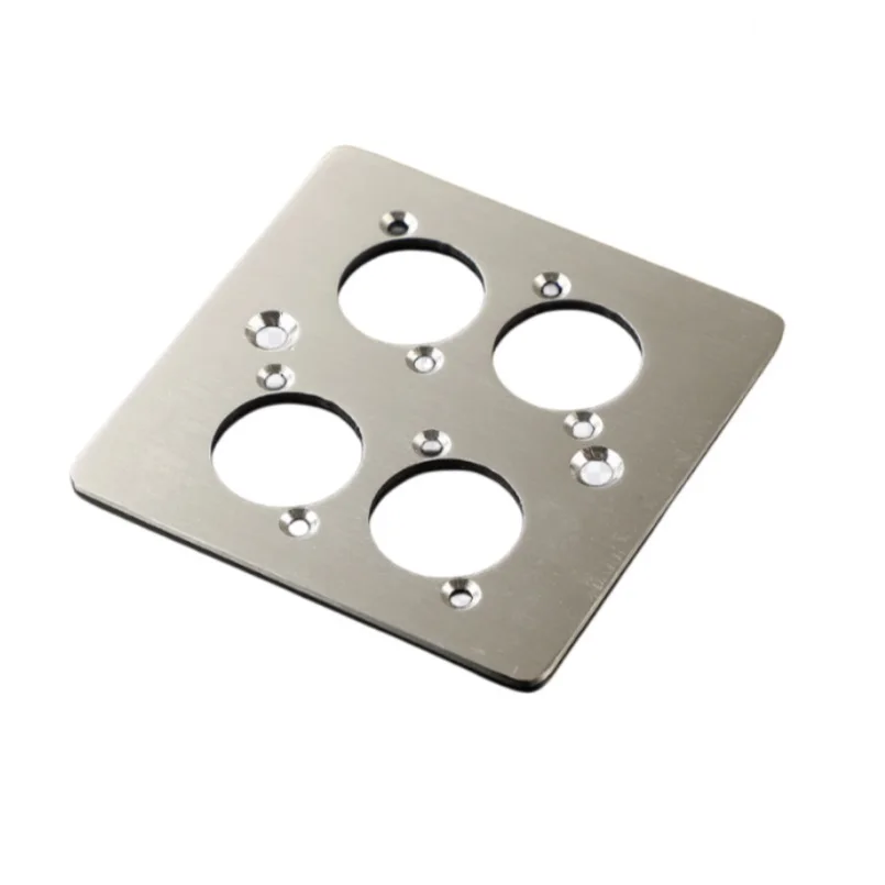 D type 86 type 86mm brushed metal panel stainless steel screw mount chassis wall mount panel