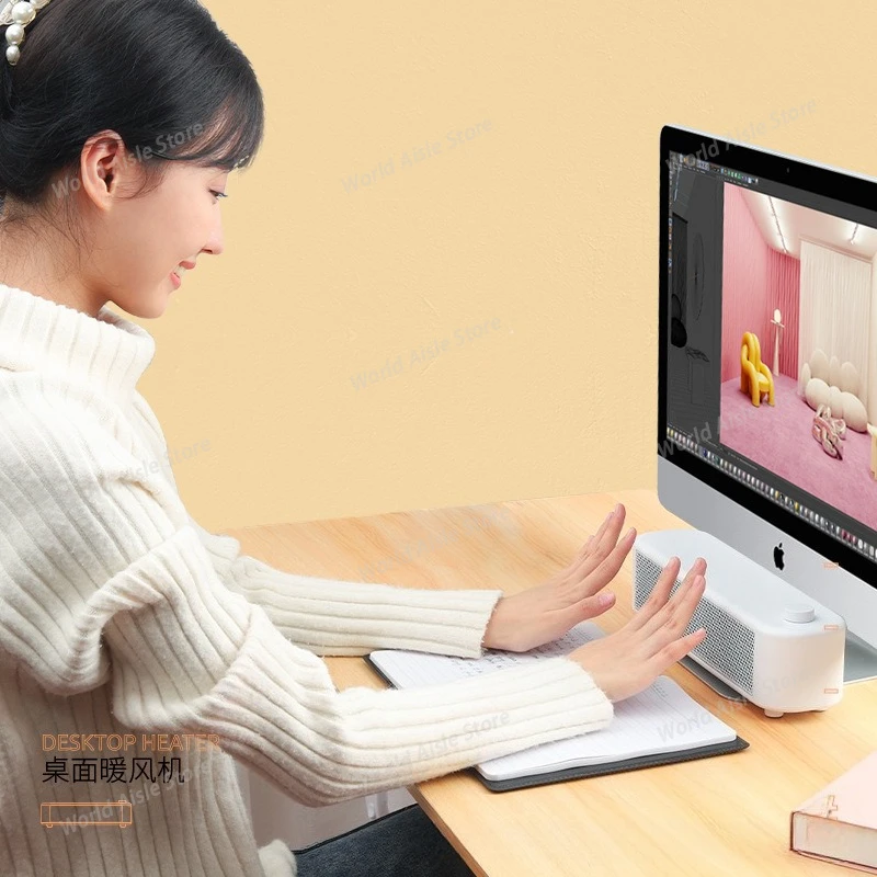 The 2025 New Model of Home Small, Fast Heating, Silent Office Desktop Electric Heater Features Low Power and Energy Savin