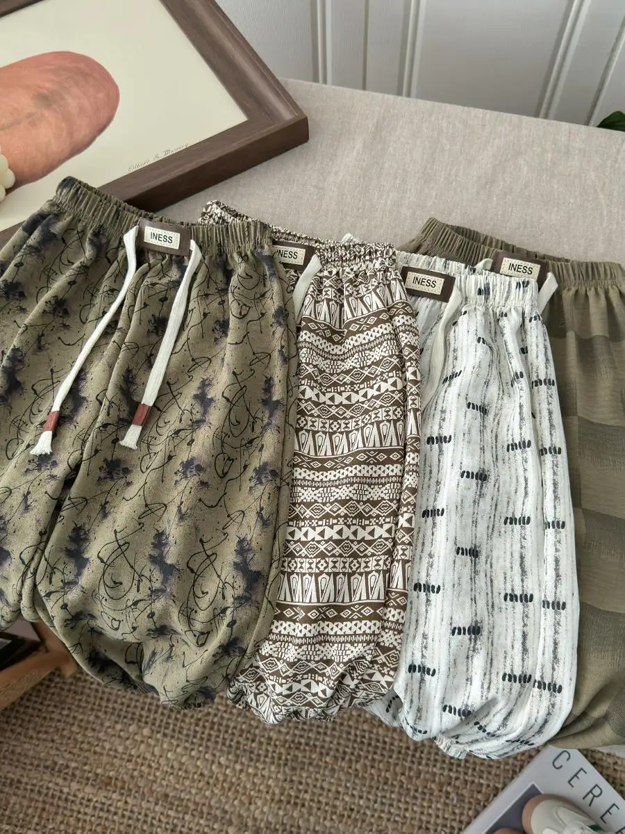 

Детские летние тонкие брюки от комаров и солнца, длинные штаны для девочек, летние брюки для мальчиков