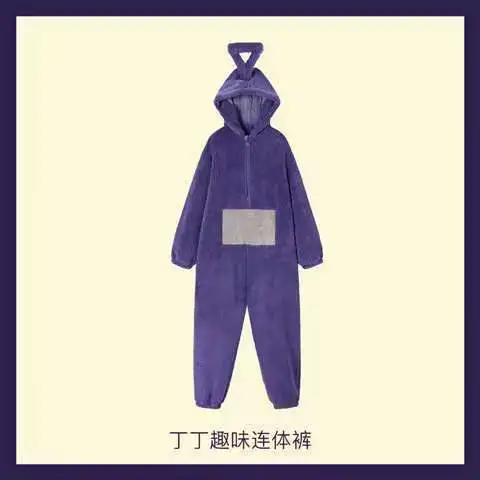 Volwassenen Kinderen Onesies Zachte Lange Mouwen Pyjama Dipsy Tinky Winky Po Lala Kostuums Thuis Kleding Vrouwen Unisex Homewear Jumpsuit