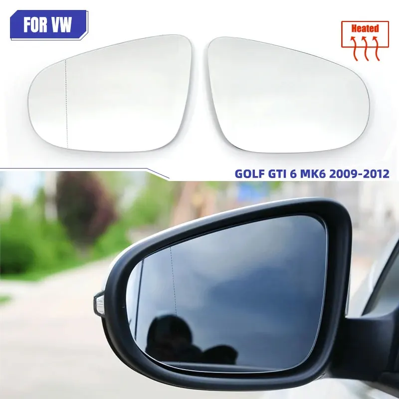 

Зеркальный элемент левого/правого бокового зеркала заднего вида с подогревом, прочный, для VW Volkswagen Golf 6 MK6 5K 2009-2012 Touran 2011-2015