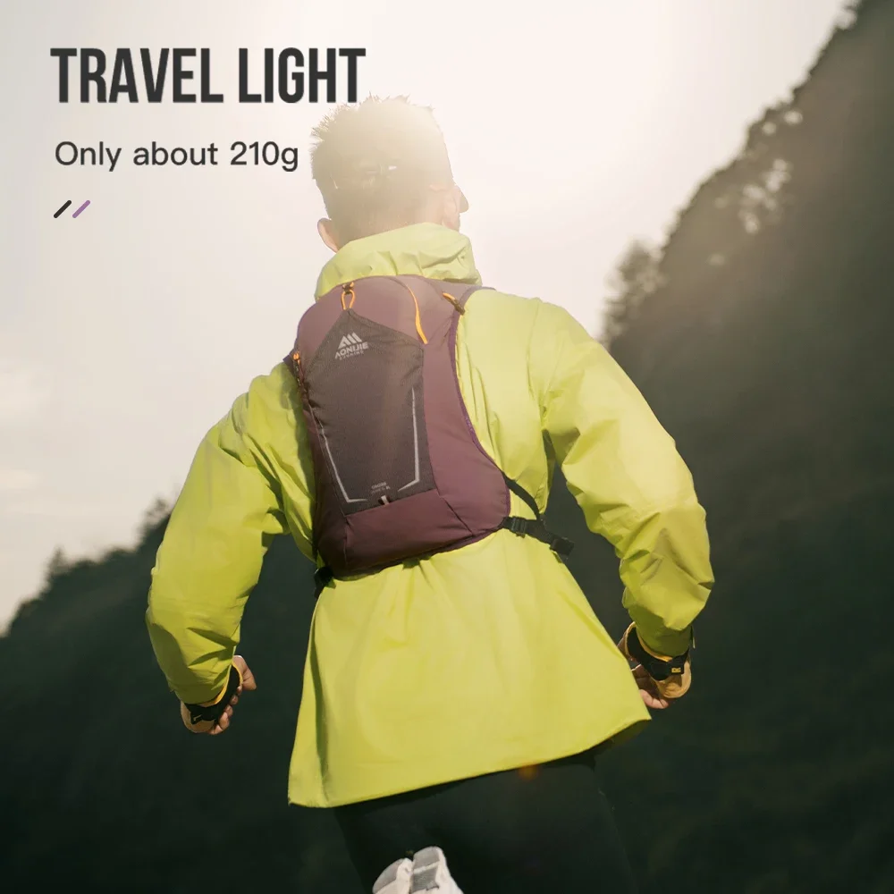 AONIJIE C9125 Trail Running Vest Backpack 8L Lightweight Breathable Water Backpack for Hiking Camping Marathon Cycling Race