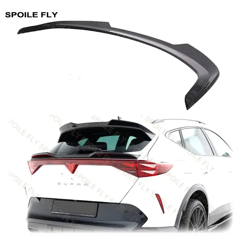 

2025 2026 To Up For Cupra Formentor MK1 MK1 TSI VZ Rear Roof Wing Lip Spoiler Car Accessories Glossy Black ABS Body Kit