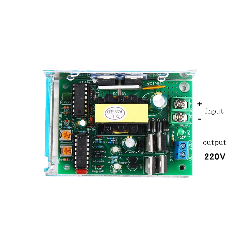1PC DC12V to AC220V Inverter Modified Wave Inverter Circuit Board Drive Board 12V to 220V Step-Up Boost Converter Power Supply