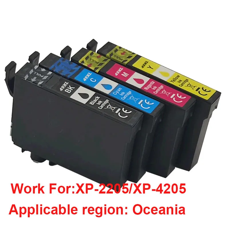 

49 49XL C13T10F C13T10F192 C13T10F292 C13T10F392 C13T10F492 Ink Cartridge for Epson XP-2205 XP-4205 Printer Oceania