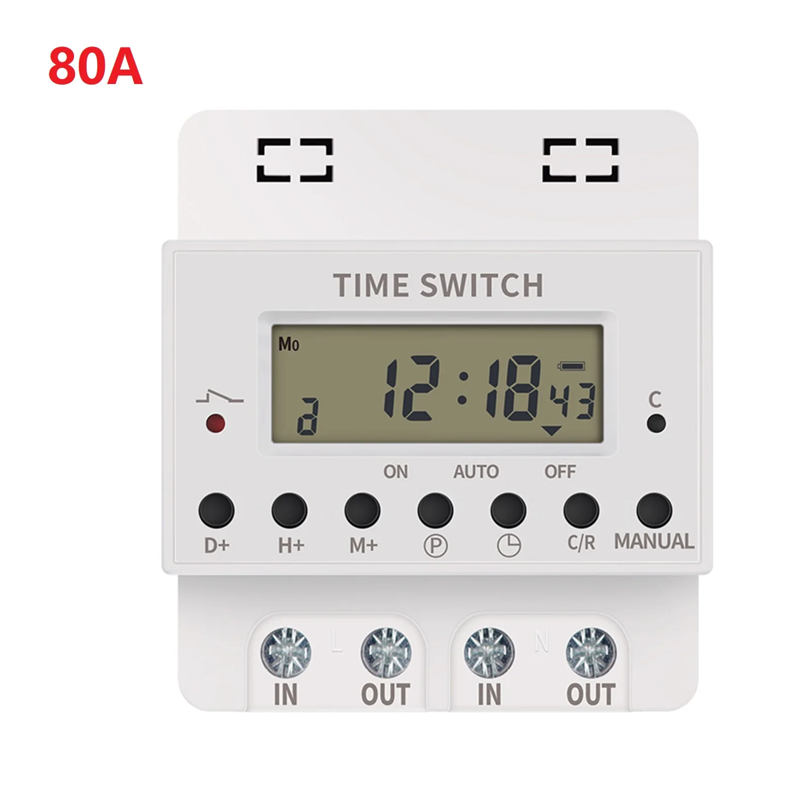 Switch Relay The for Time Controller Digital Timer Gray High for Power Timer Switch Plastic Line Interface Switch Relay