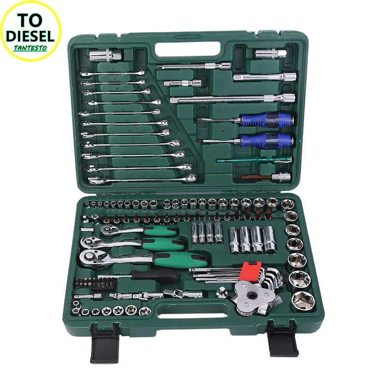 121PCS 72pins Car Repair Tool Set Sleeve Socket CRIN Injector Repair Tools