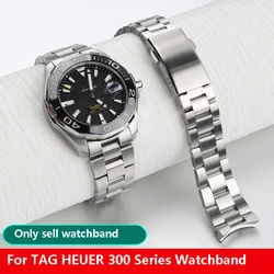 For Tag Heuer Competitive Potential Stainless steel watchband 300 WAY211 Y111A ABA0927 men's curved end watch Strap 21.5mm